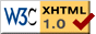 XHTML1.0 valid